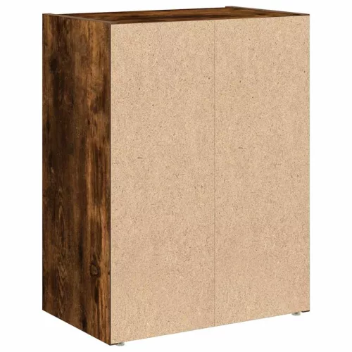  füstös tölgy színű szerelt fa könyvszekrény 40x24x52 cm