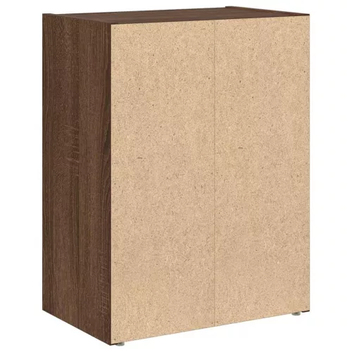  barna tölgy színű szerelt fa könyvszekrény 40x24x52 cm