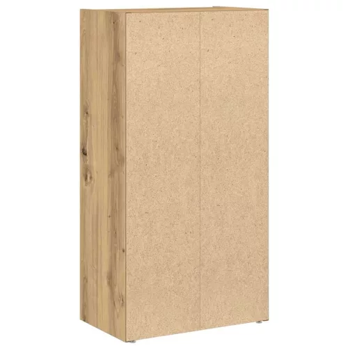  kézműves tölgy színű szerelt fa könyvespolc 40x24x77 cm