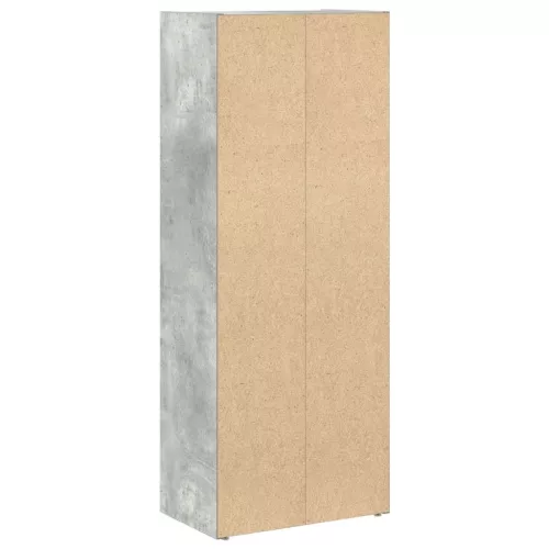  betonszürke szerelt fa könyvespolc 40x24x102 cm