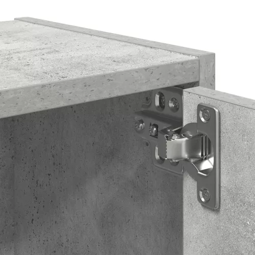  betonszürke szerelt fa könyvespolc 40x24x102 cm