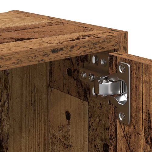  antik fa színű szerelt fa könyvespolc 40x24x102 cm