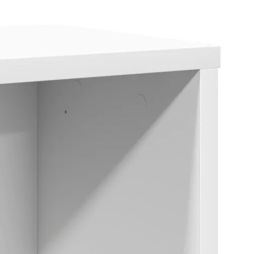  fehér szerelt fa könyvespolc 60x24x76,5 cm