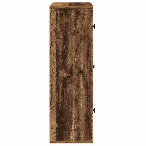  antik fa színű szerelt fa könyvespolc 60x24x76,5 cm