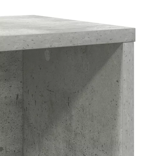 betonszürke szerelt fa könyvespolc 60x24x101,5 cm