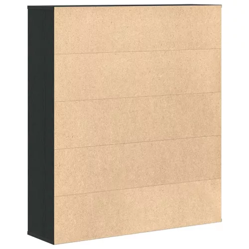  Könyvespolc fekete tölgy 89x24x101,5 cm Gépesített fa