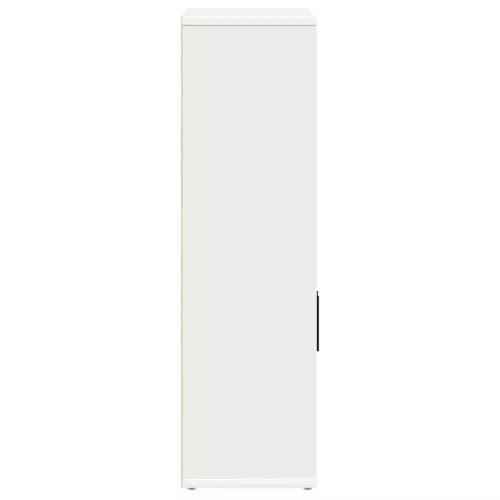  fehér szerelt fa könyvespolc 60x24x85 cm