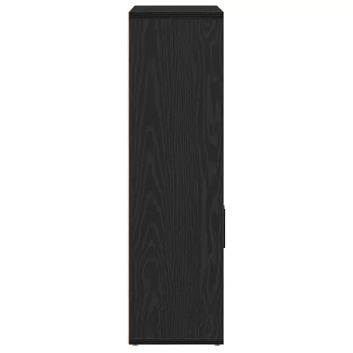  Könyvespolc fekete tölgy 60x24x85 cm Gépesített fa