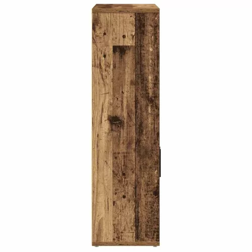  antik fa színű szerelt fa könyvespolc 60x24x85 cm