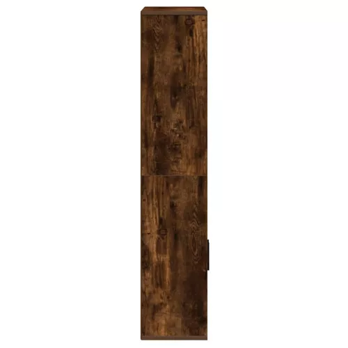  füstös tölgy színű szerelt fa könyvszekrény 60x24x120 cm