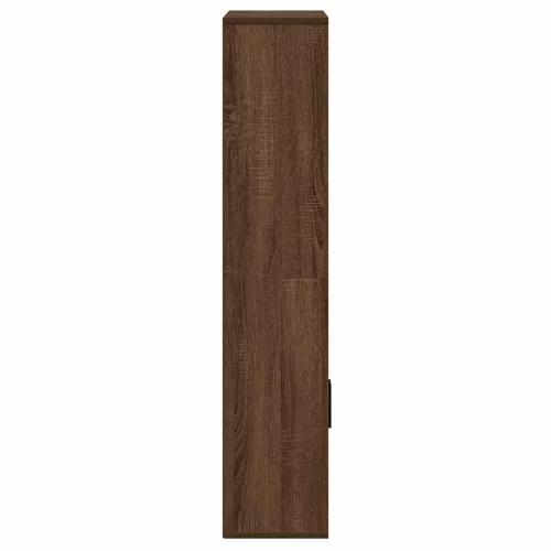  barna tölgy színű szerelt fa könyvespolc 60x24x120 cm