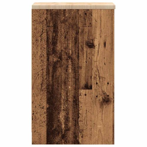  garázs tárolószekrény régi fa 30x51x85 cm tömör fa fenyőfa