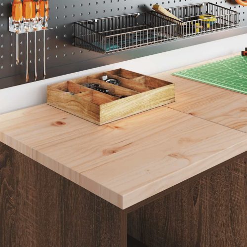  garázs tárolószekrény barna tölgy 40x51x85 cm tömörfa fenyőfa