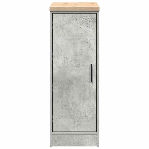  garázs tárolószekrény Beton szürke 30x51x85 cm tömörfa fenyőfa