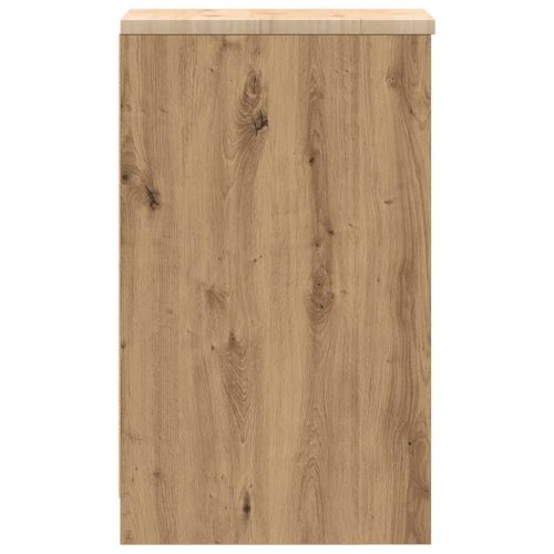  Garázs tárolószekrény Artisan tölgy 30x51x85 cm tömörfa fenyőfa