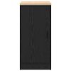  garázs tárolószekrény fekete 40x51x85 cm tömörfa fenyőfa