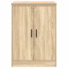  garázs tárolószekrény Sonoma tölgy 60x51x85 cm tömörfa fenyőfa
