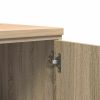  garázs tárolószekrény Sonoma tölgy 60x51x85 cm tömörfa fenyőfa