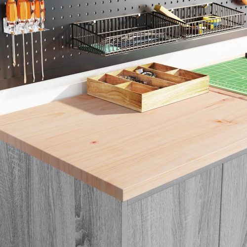  garázs tárolószekrény szürke Sonoma 60x51x85cm tömör fa fenyőfa