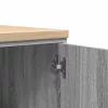  garázs tárolószekrény szürke Sonoma 60x51x85cm tömör fa fenyőfa