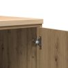  Garázs tárolószekrény Artisan tölgy 60x51x85 cm tömörfa fenyőfa