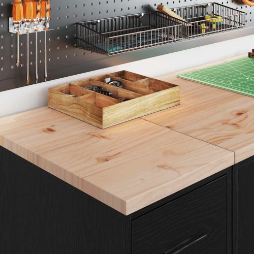  garázs tárolószekrény fekete 30x51x85 cm tömörfa fenyőfa