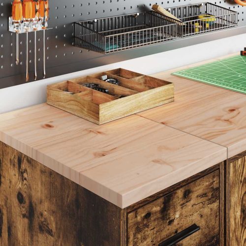  garázs tárolószekrény füstölt tölgy 30x51x85 cm tömörfa fenyőfa