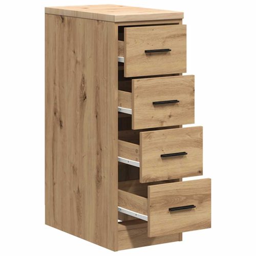  Garázs tárolószekrény Artisan tölgy 30x51x85 cm tömörfa fenyőfa