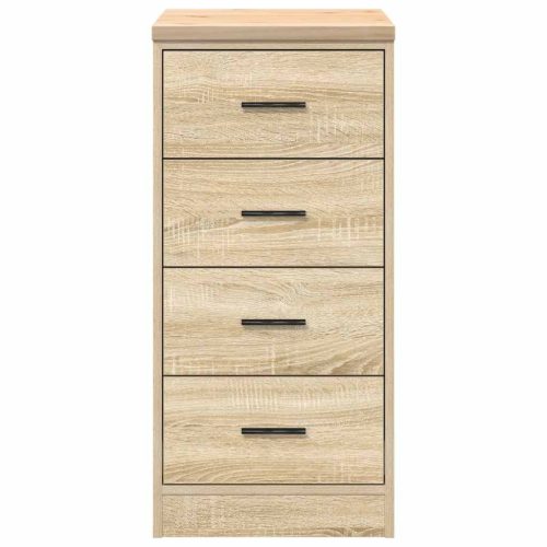  garázs tárolószekrény Sonoma tölgy 40x51x85 cm tömörfa fenyőfa