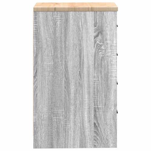  garázs tárolószekrény szürke Sonoma 40x51x85 cm