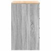  garázs tárolószekrény szürke Sonoma 60x51x85cm tömör fa fenyőfa