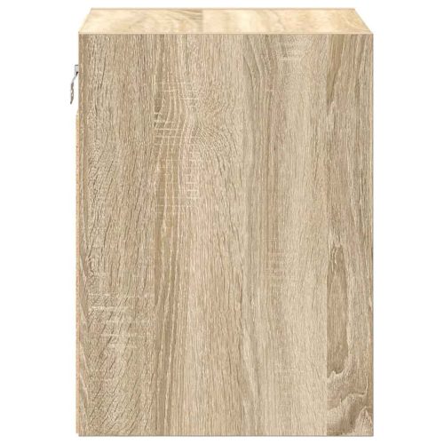  sonoma tölgy színű szerelt fa garázs fali szekrény