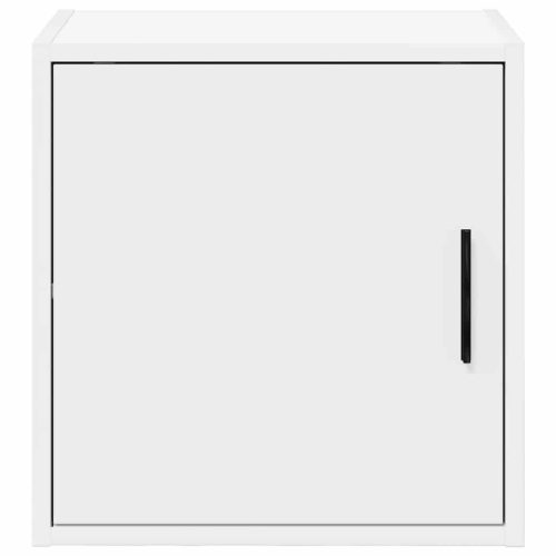  2 db fehér szerelt fa garázs fali szekrények