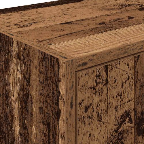  antik fa színű szerelt fa garázs fali szekrény