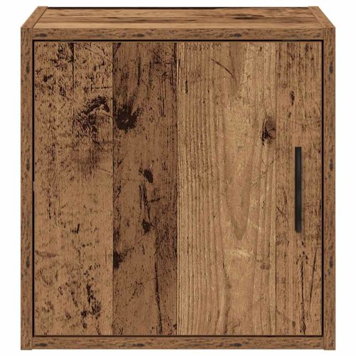  2 db antik fa színű szerelt fa garázs fali szekrények