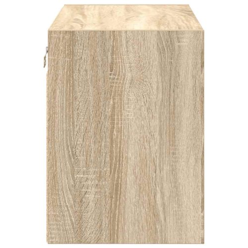  sonoma tölgy színű szerelt fa garázs fali szekrény