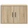 2 db sonoma tölgy színű szerelt fa garázs fali szekrények