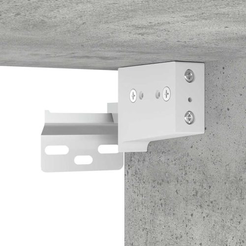  betonszürke szerelt fa garázs fali szekrény