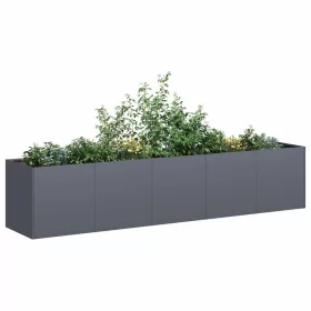    növénytartó antracitszürke 200x40x40 cm hidegen hengerelt acél