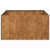  ültető rozsdás 80x80x40 cm időjárásálló acélból