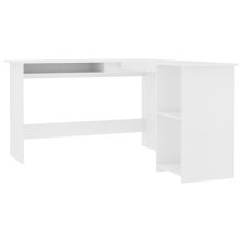   VID fehér forgácslap L-alakú sarok-íróasztal 120 x 140 x 75 cm
