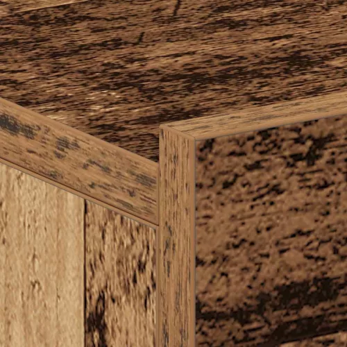  antik fa szerelt fa lebegő éjjeliszekrény 40x32x15 cm