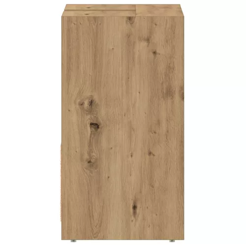  kézműves tölgy színű szerelt fa mosdószekrény 60x33x60 cm