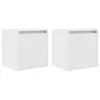  2 db fehér falra szerelhető éjjeliszekrény 38x34x40 cm