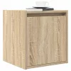  sonoma tölgy színű falra szerelhető éjjeliszekrény 38x34x40 cm