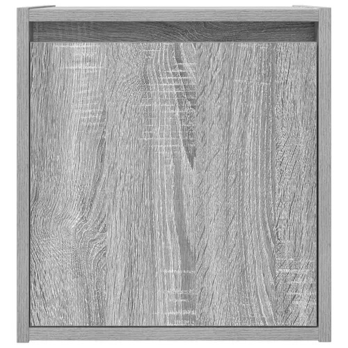  2 db szürke sonoma falra szerelhető éjjeliszekrény 38x34x40 cm