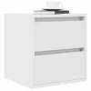  2 db fehér falra szerelhető éjjeliszekrény 38x34x40 cm