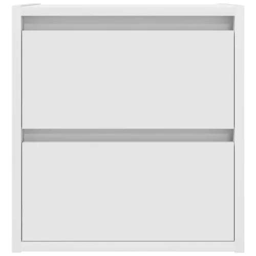  2 db fehér falra szerelhető éjjeliszekrény 38x34x40 cm