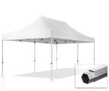   Professional összecsukható sátrak PROFESSIONAL 400g/m2 ponyvával, alumínium szerkezettel, oldalfal nélkül - 3x6m fehér