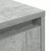  betonszürke éjjeliszekrény LED-világítással 38x34x50 cm